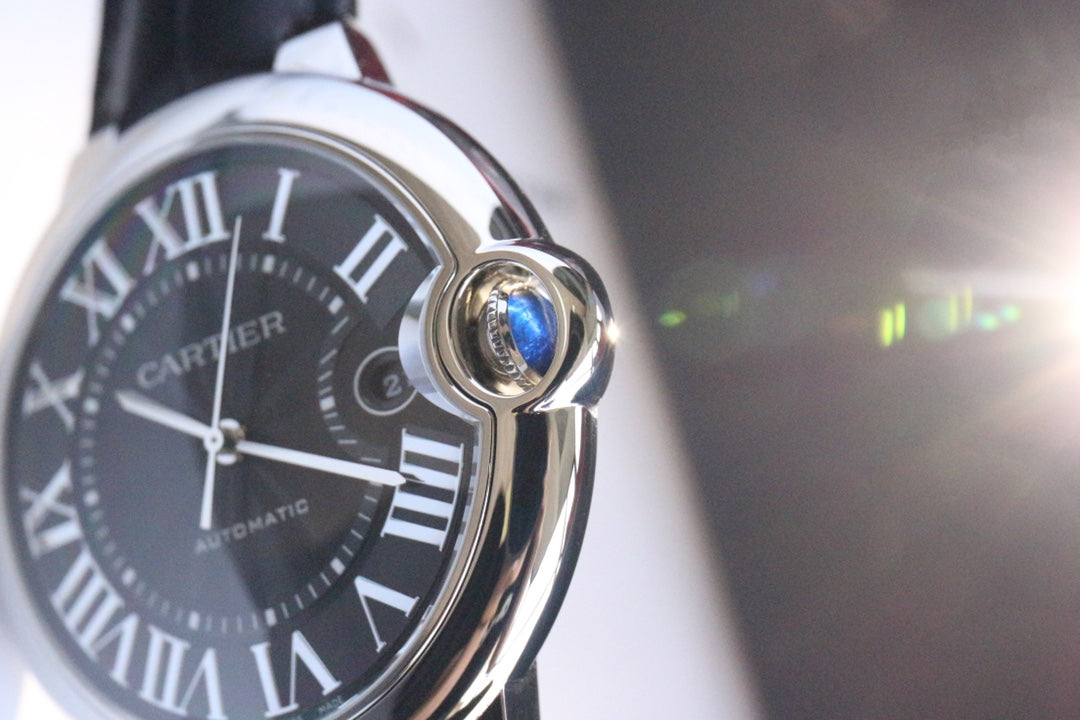 까르띠에 스틸 발롱블루 42mm 검판