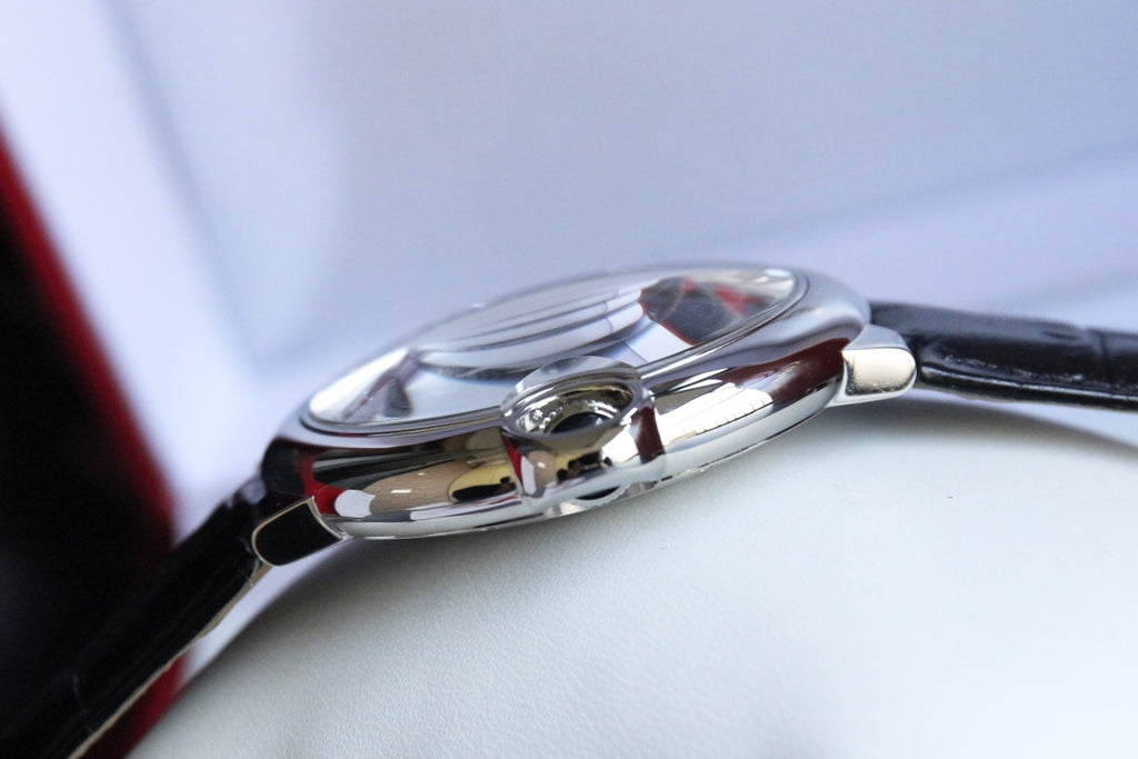 까르띠에 스틸 발롱블루 42mm 검판
