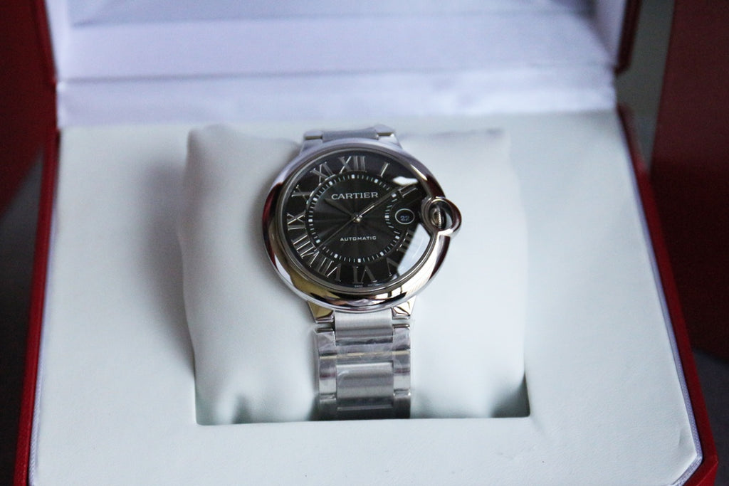 까르띠에 블랙 발롱블루 42mm