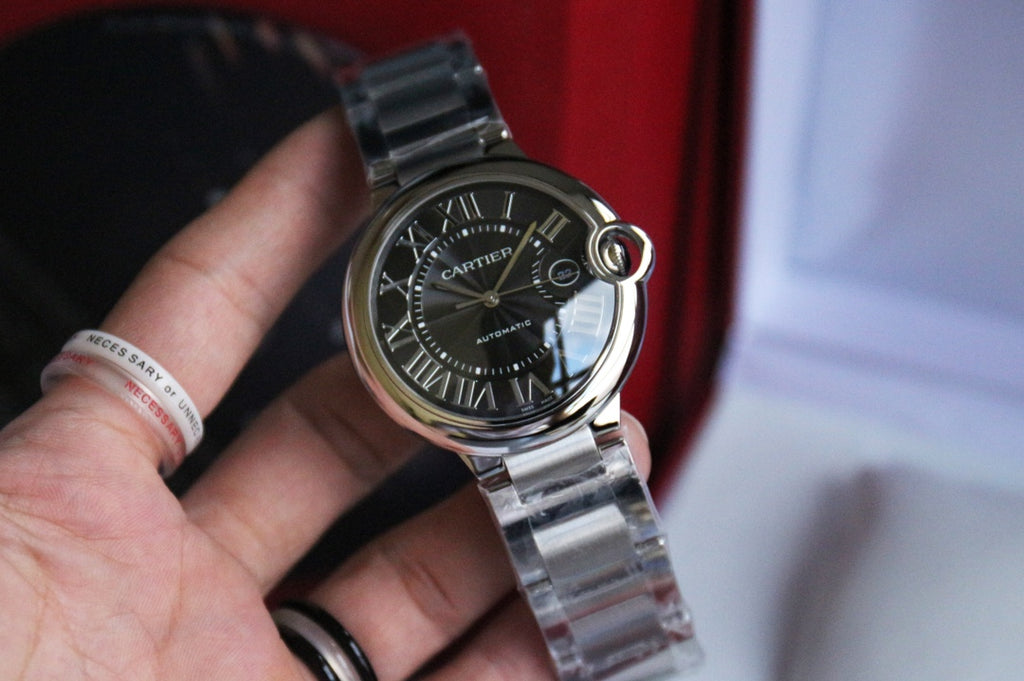 까르띠에 블랙 발롱블루 42mm