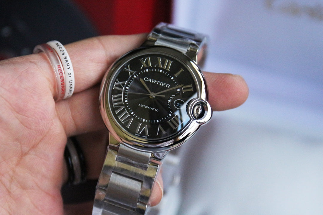 까르띠에 블랙 발롱블루 42mm