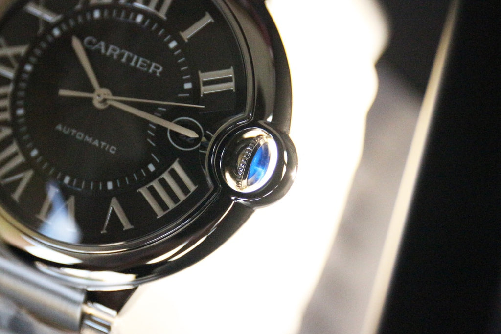 까르띠에 블랙 발롱블루 42mm