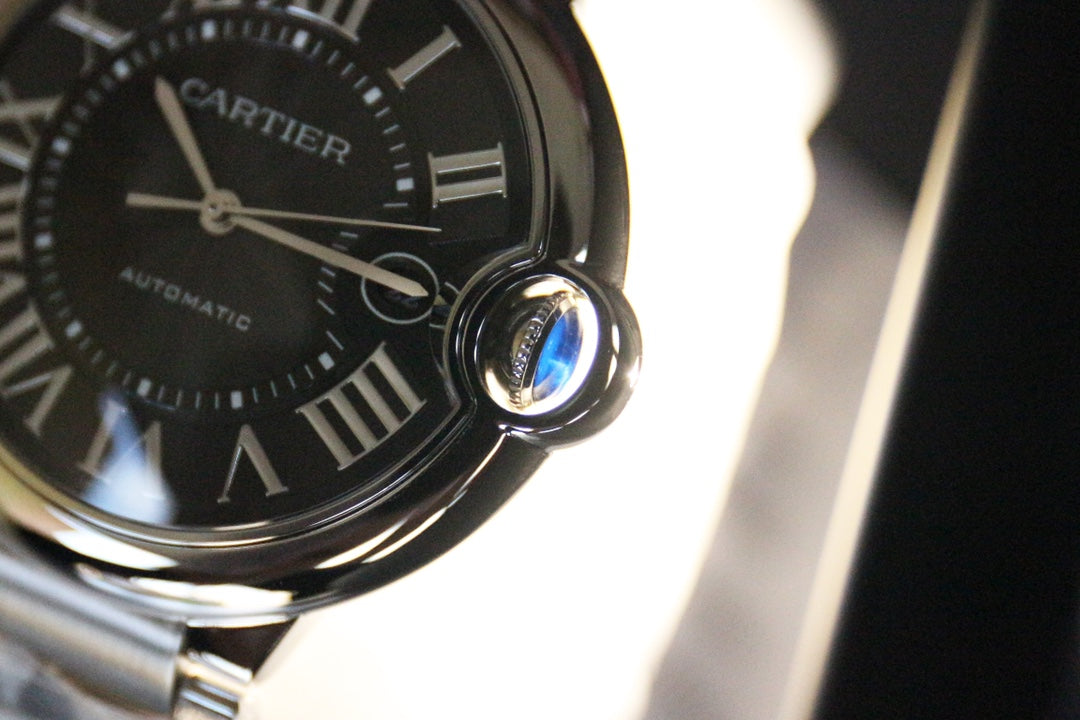 까르띠에 블랙 발롱블루 42mm