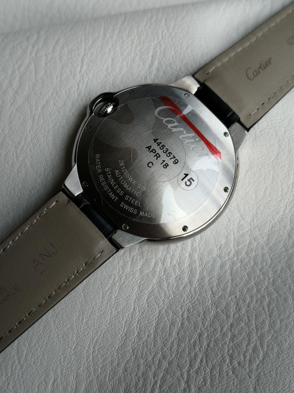 까르띠에 스틸 발롱블루 42mm 검판 (남성용)