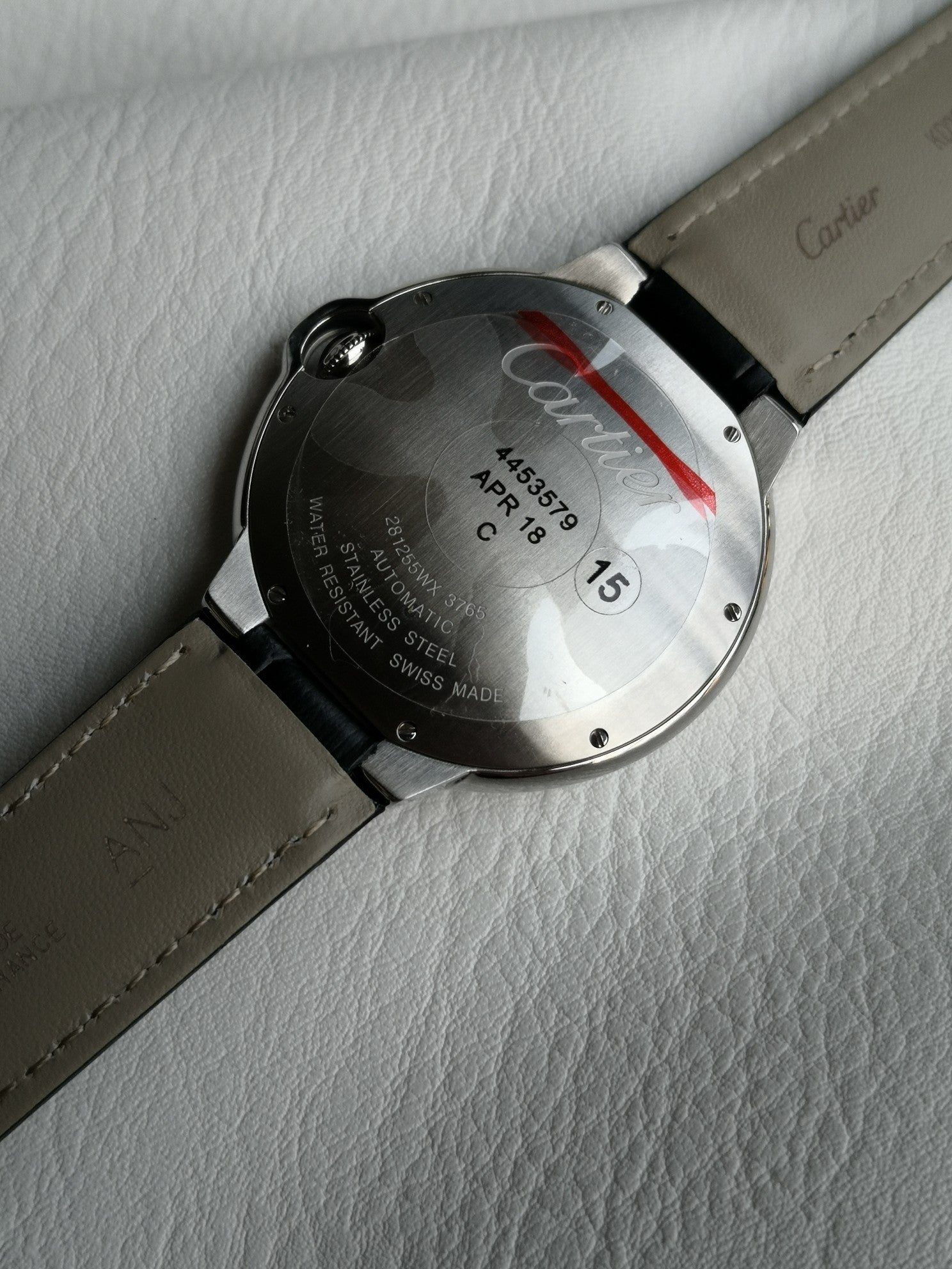 까르띠에 스틸 발롱블루 42mm 검판 (남성용)