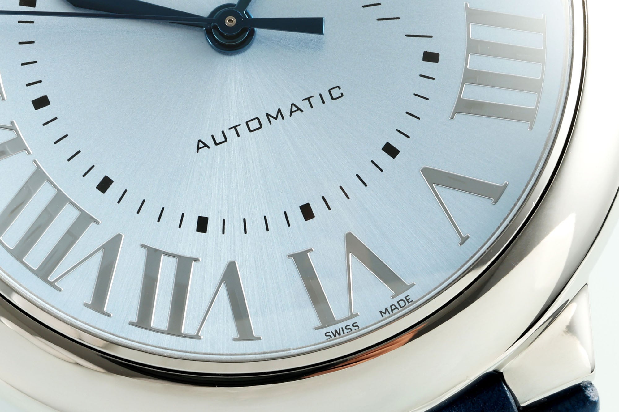 까르띠에 발롱 블루 42mm 스틸 레더