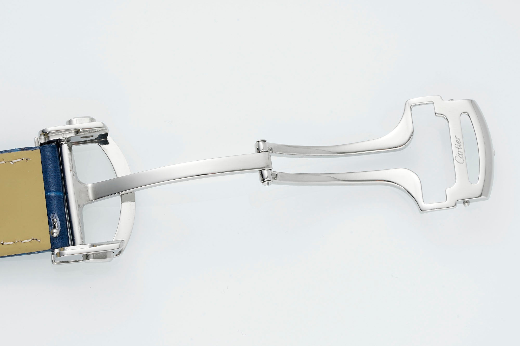 까르띠에 발롱 블루 42mm 블랙 레더