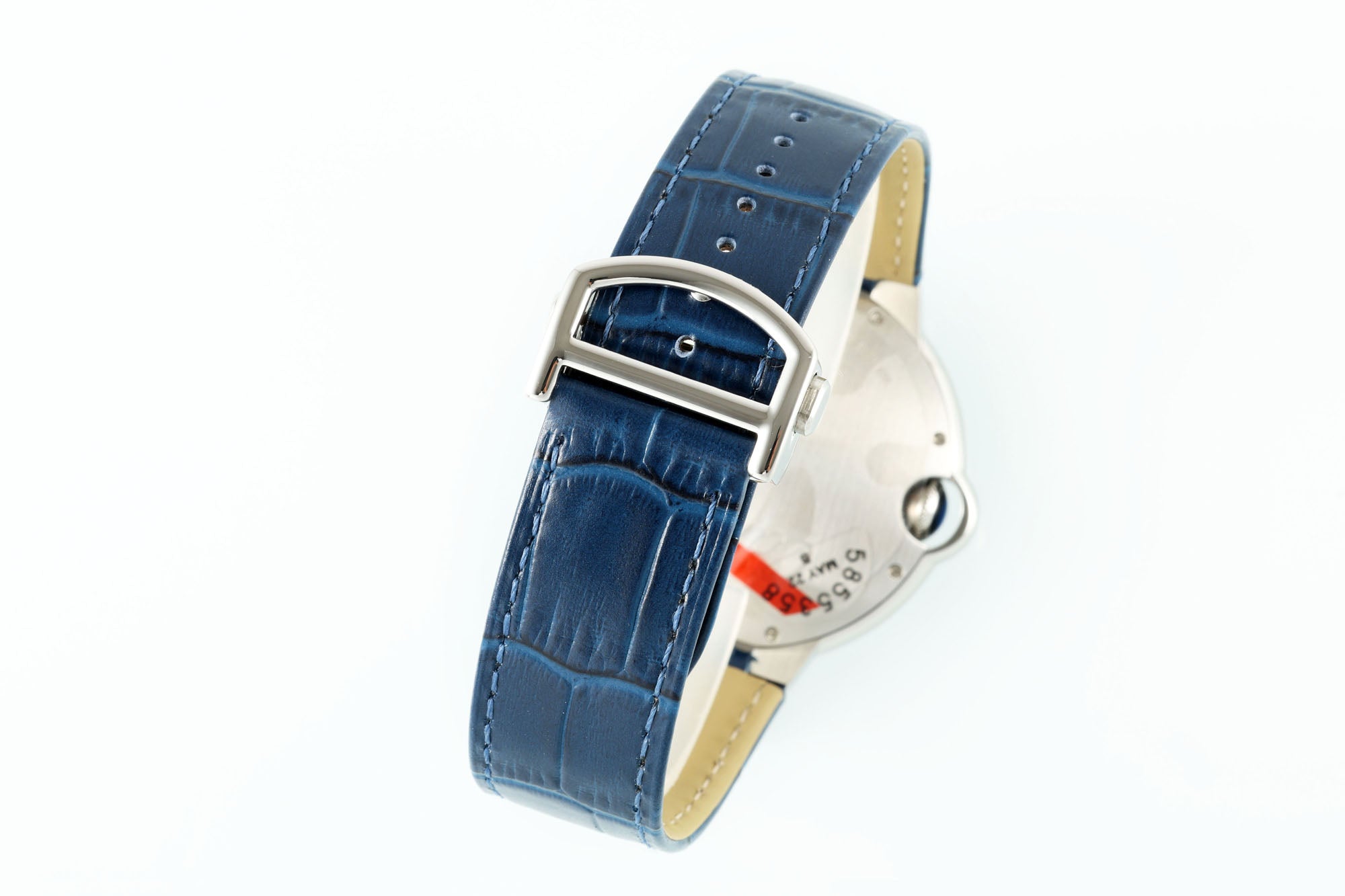까르띠에 발롱 블루 42mm 스틸 레더
