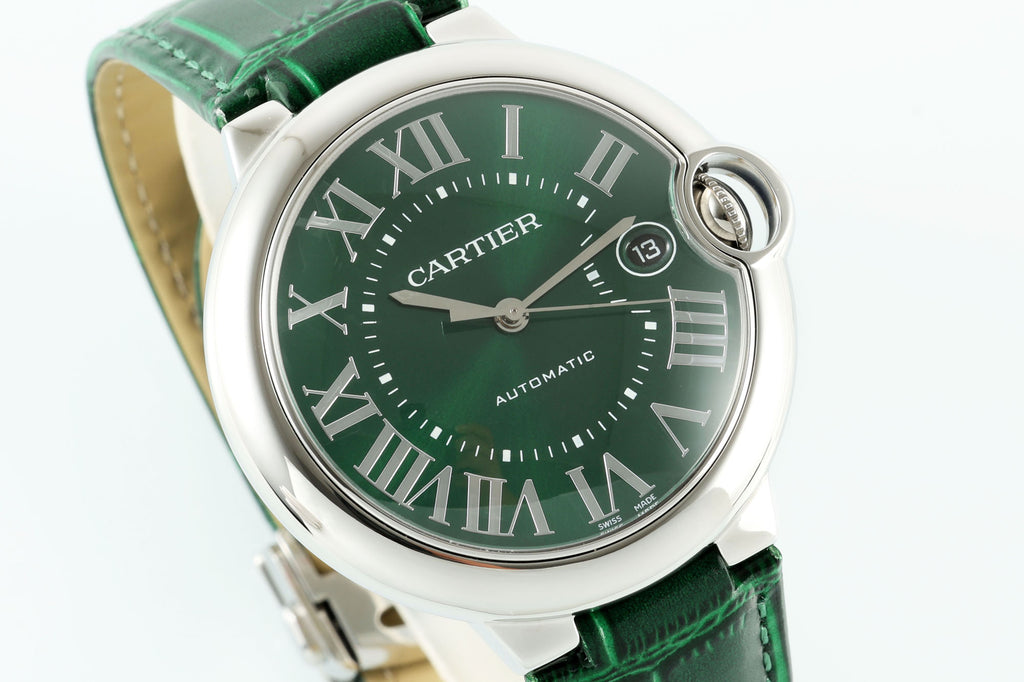 까르띠에 스틸 발롱블루 40mm 그린