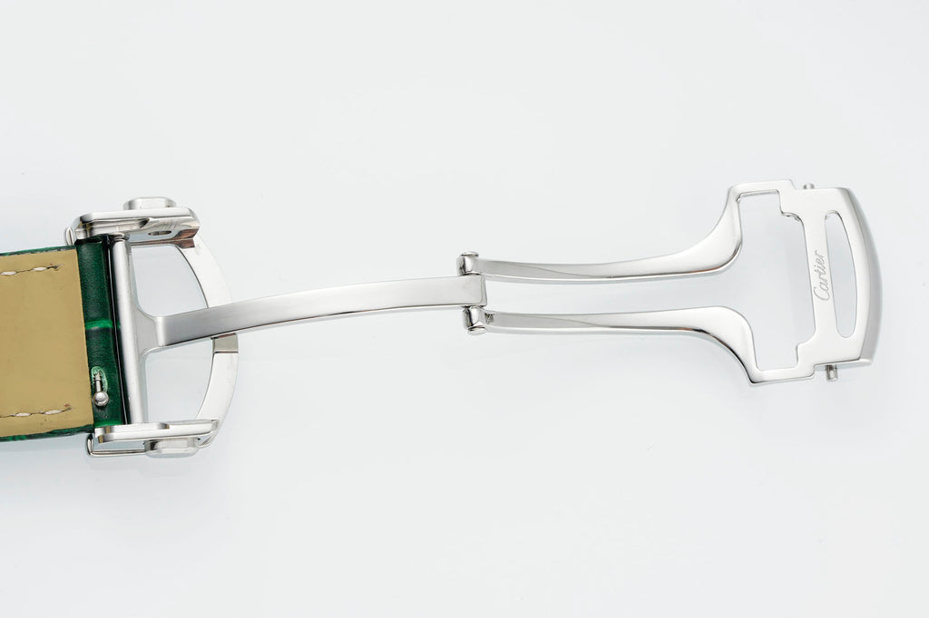 까르띠에 발롱 블루 42mm 스틸 레더