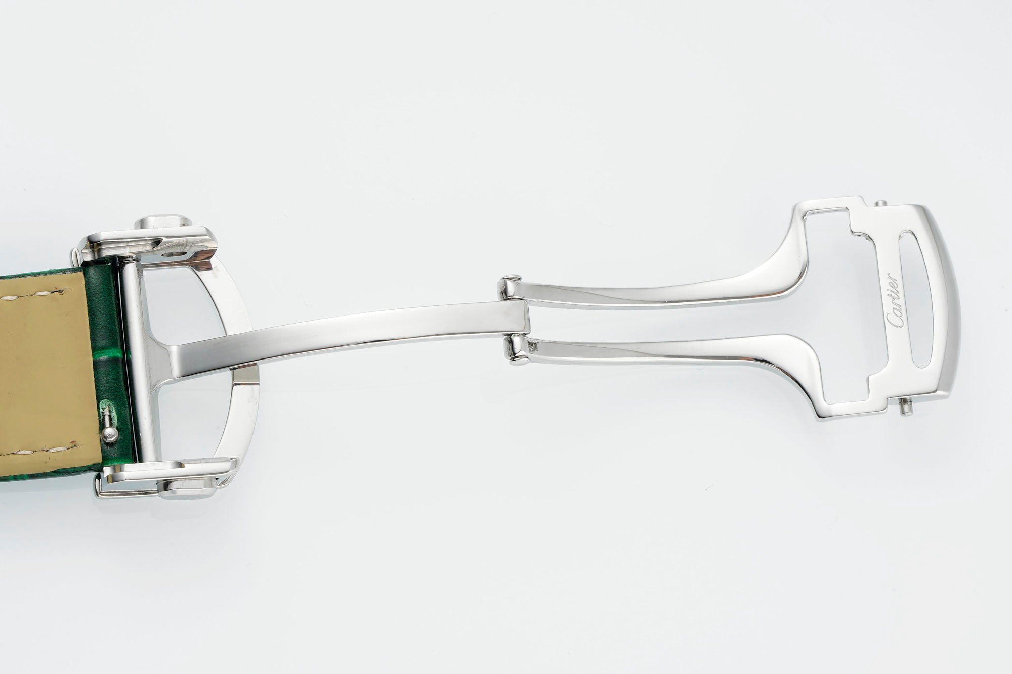 까르띠에 발롱 블루 42mm 스틸 레더