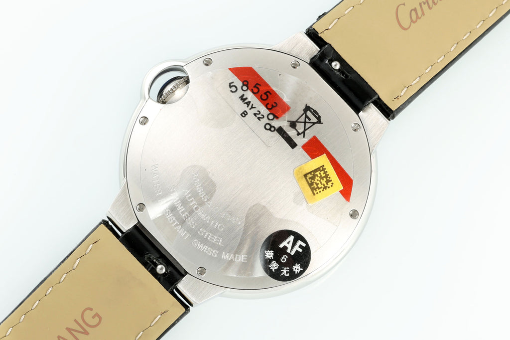 까르띠에 발롱 블루 42mm 블랙 레더