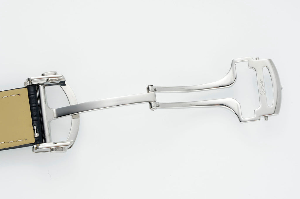 까르띠에 발롱 블루 42mm 블루 레더