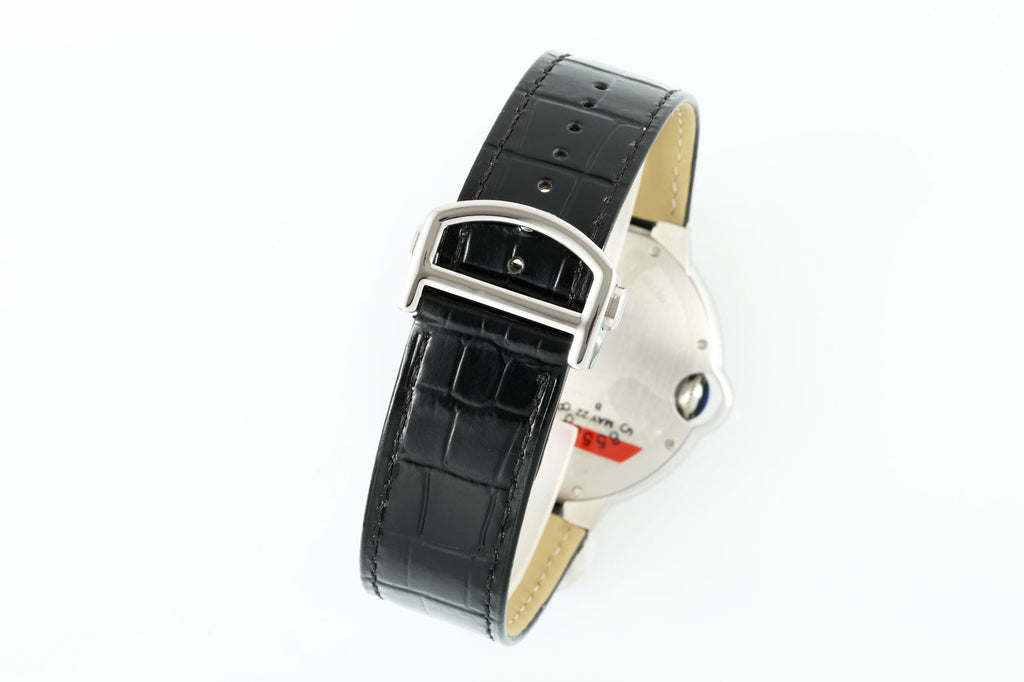 까르띠에 발롱 블루 42mm 블랙 레더