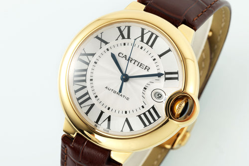 까르띠에 발롱 블루 42mm 화이트 옐로우골드