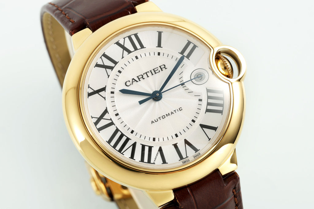 까르띠에 발롱 블루 42mm 화이트 옐로우골드
