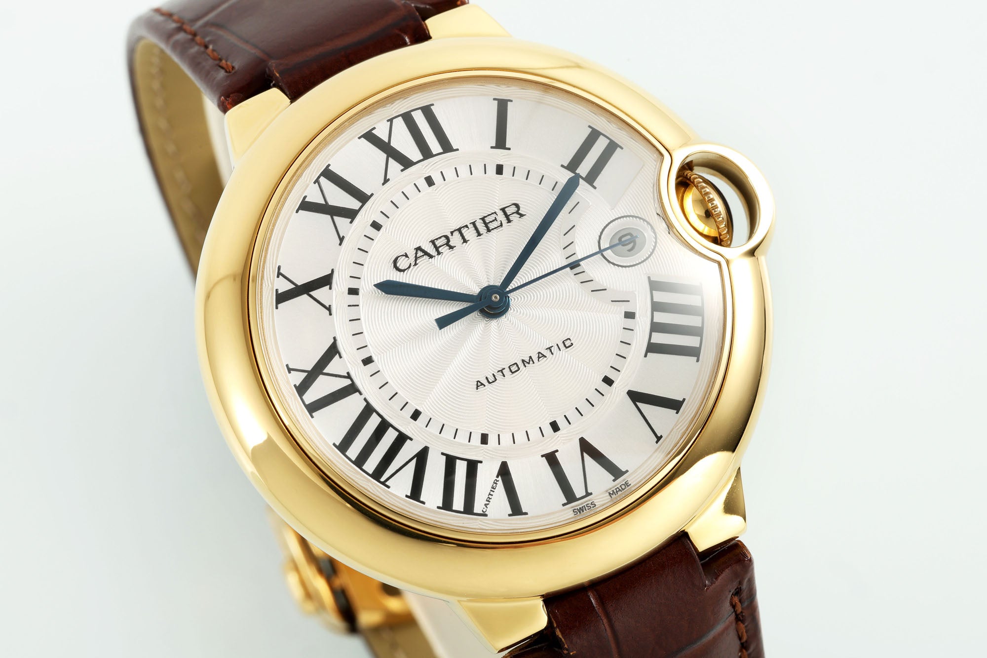 까르띠에 발롱 블루 42mm 화이트 옐로우골드