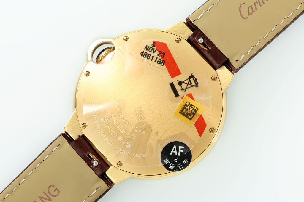 까르띠에 발롱 블루 42mm 화이트 옐로우골드
