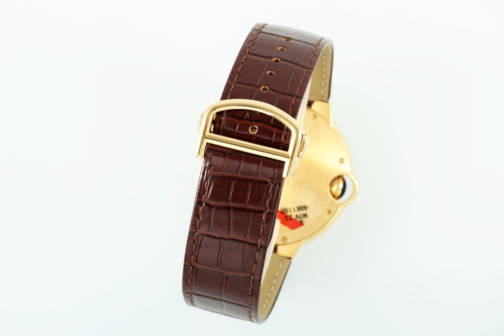 까르띠에 발롱 블루 42mm 화이트 옐로우골드