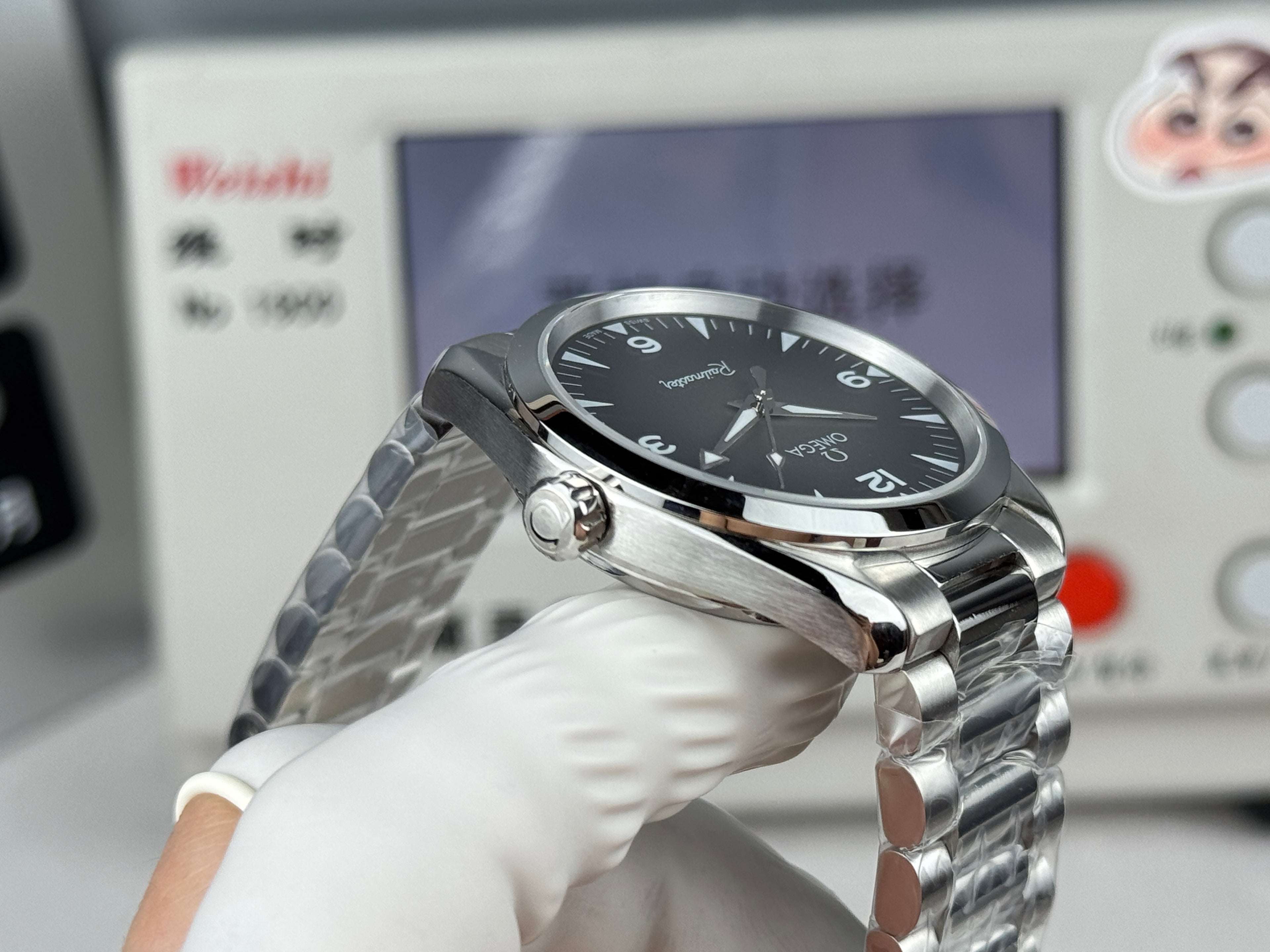 오메가 씨마스터 레일마스터 그레이 시계 38mm 레일마스터