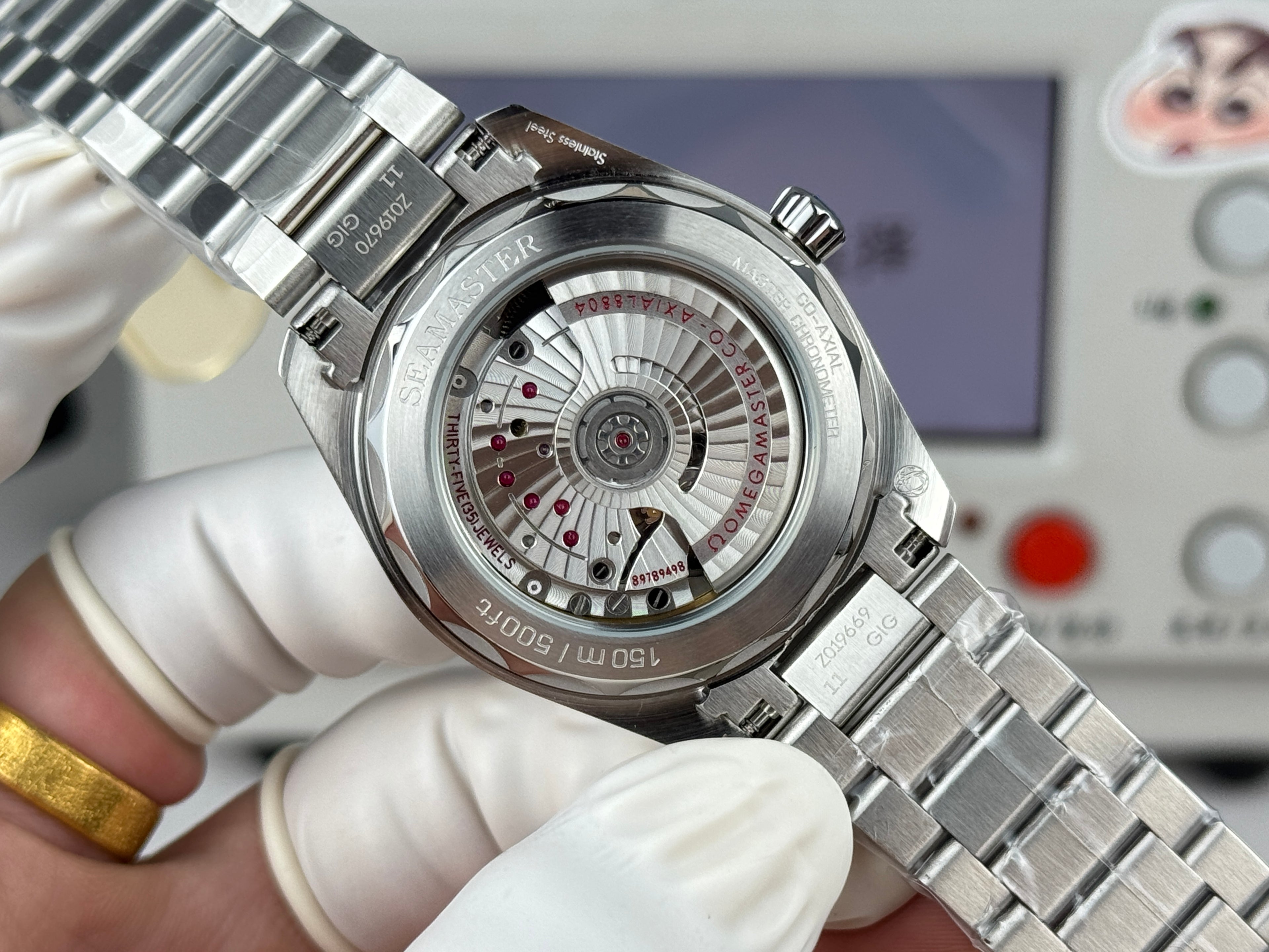 오메가 씨마스터 레일마스터 그레이 시계 38mm 레일마스터