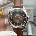 오메가 씨마스터 레일마스터 브라운 시계 38mm 레일마스터