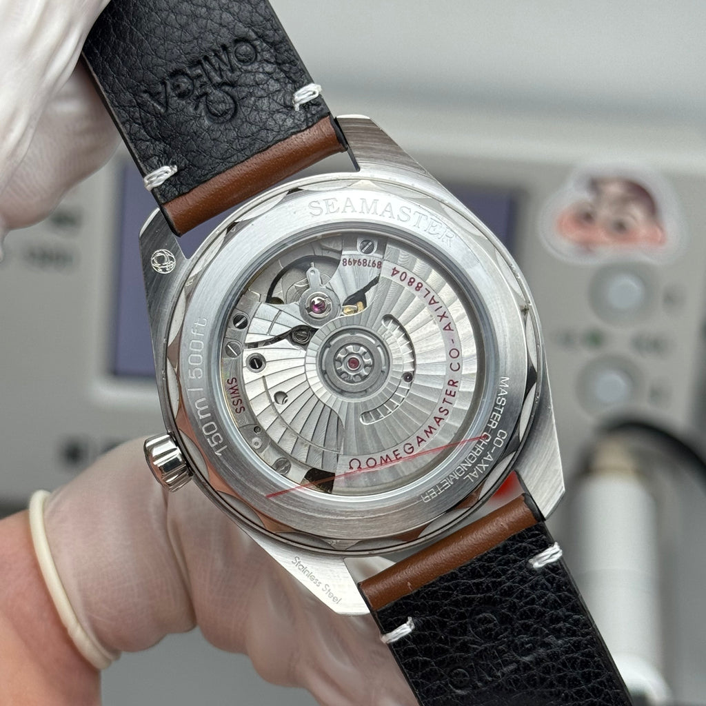 오메가 씨마스터 레일마스터 브라운 시계 38mm 레일마스터