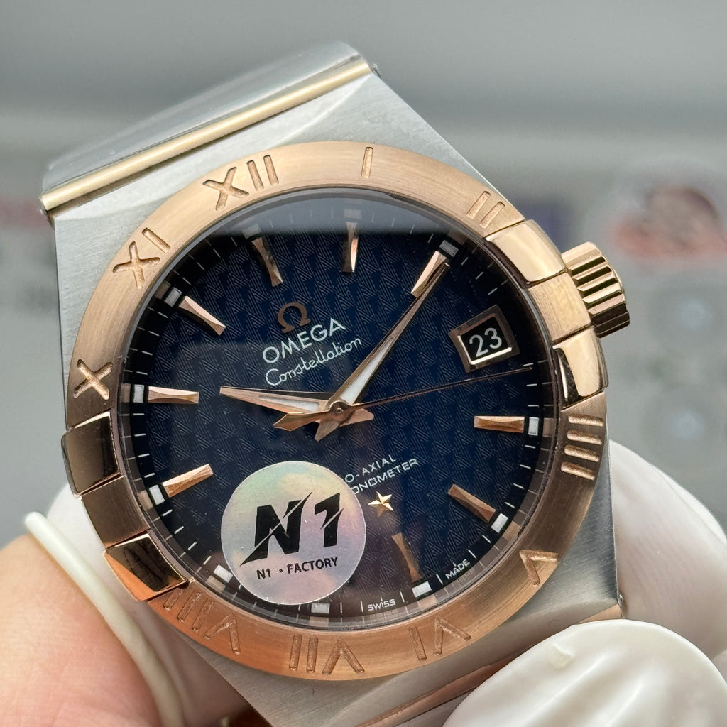 오메가 컨스텔레이션 청판 콤비 시계 38mm 컨스 콤비