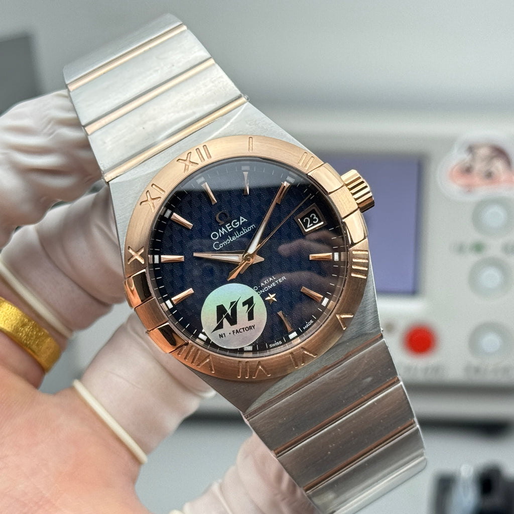 오메가 컨스텔레이션 청판 콤비 시계 38mm 컨스 콤비