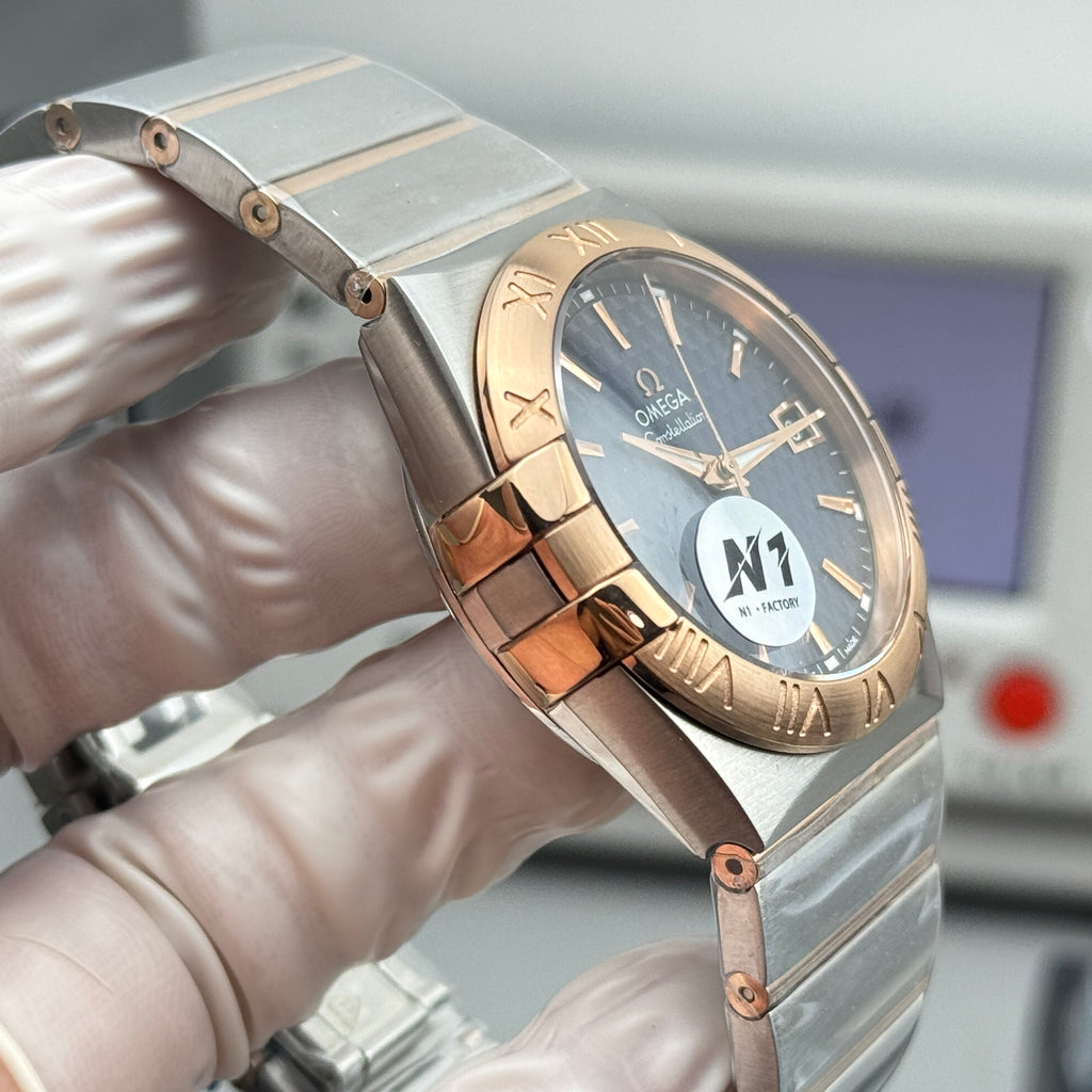 오메가 컨스텔레이션 청판 콤비 시계 38mm 컨스 콤비