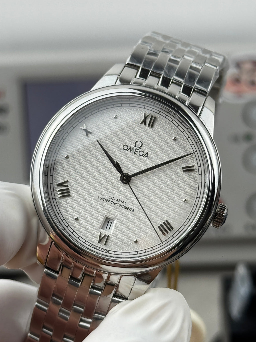 오메가 드 빌 프레스티지 마스터 크로노미터 40mm 실버