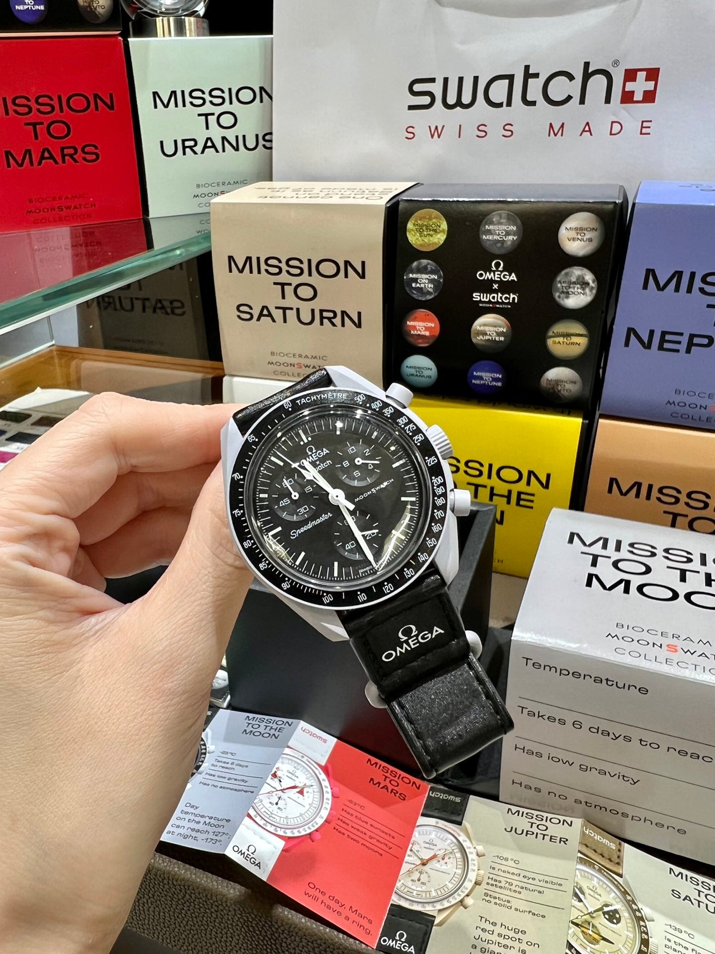 스와치 x 오메가 바이오세라믹 문스와치 스틸 그레이 42mm 미션 투 더 문