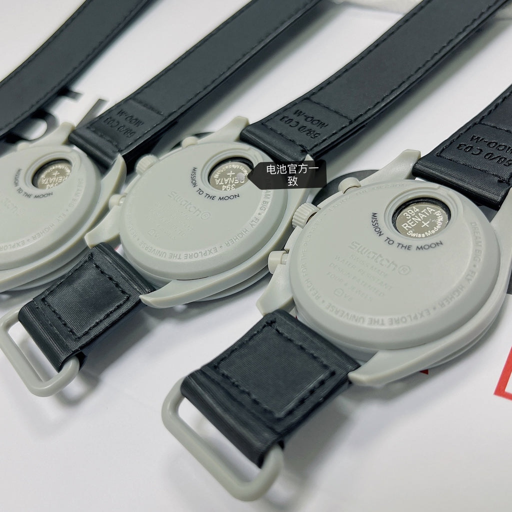 스와치 x 오메가 바이오세라믹 문스와치 스틸 그레이 시계 42mm 미션 투 더 문