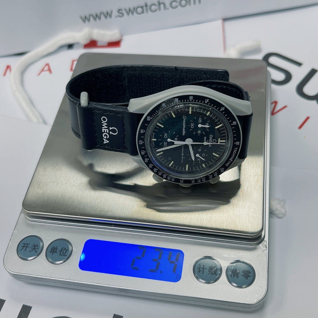스와치 x 오메가 바이오세라믹 문스와치 스틸 그레이 시계 42mm 미션 투 더 문