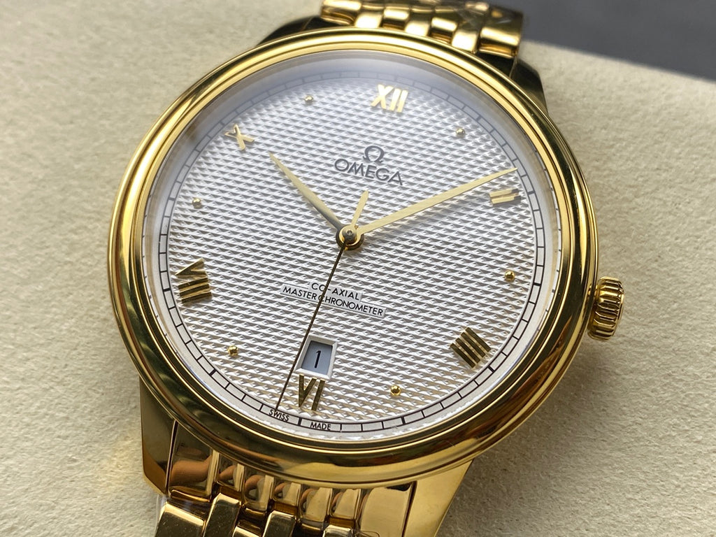 오메가 드빌 프레스티지 실버 금통 시계 40mm 신형