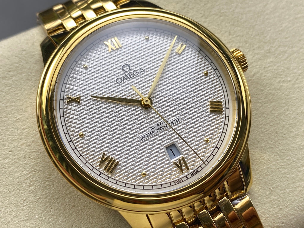 오메가 드빌 프레스티지 실버 금통 시계 40mm 신형
