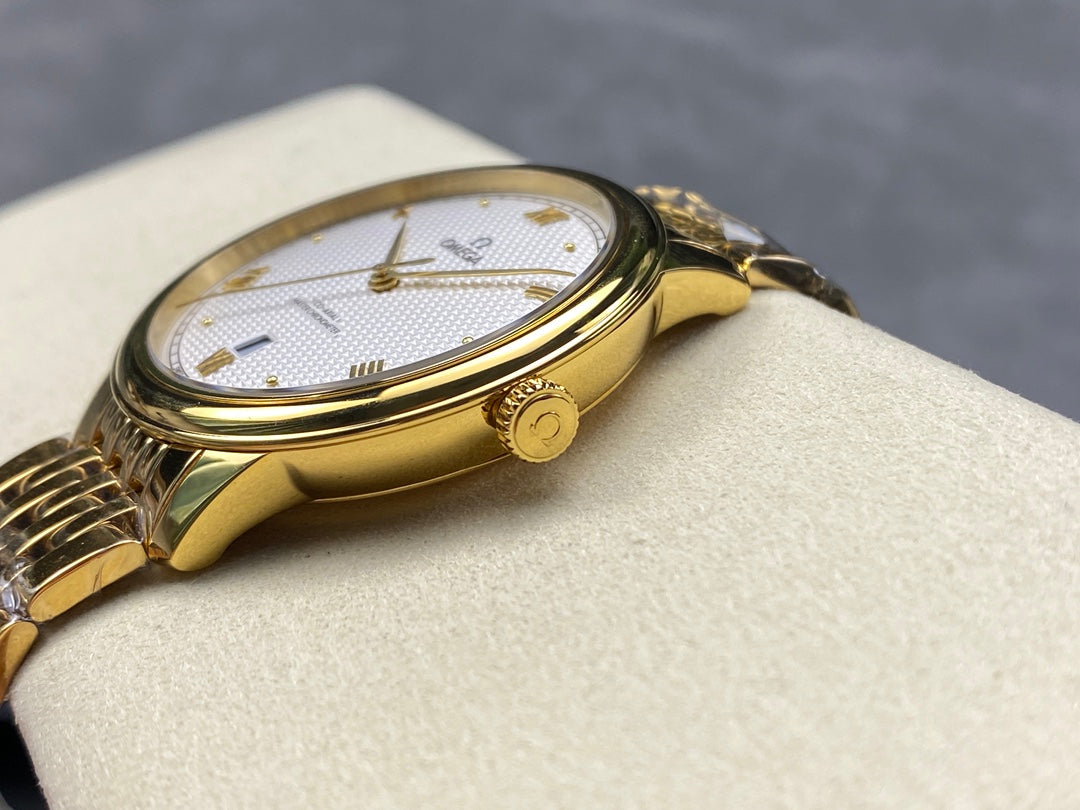 오메가 드빌 프레스티지 실버 금통 시계 40mm 신형