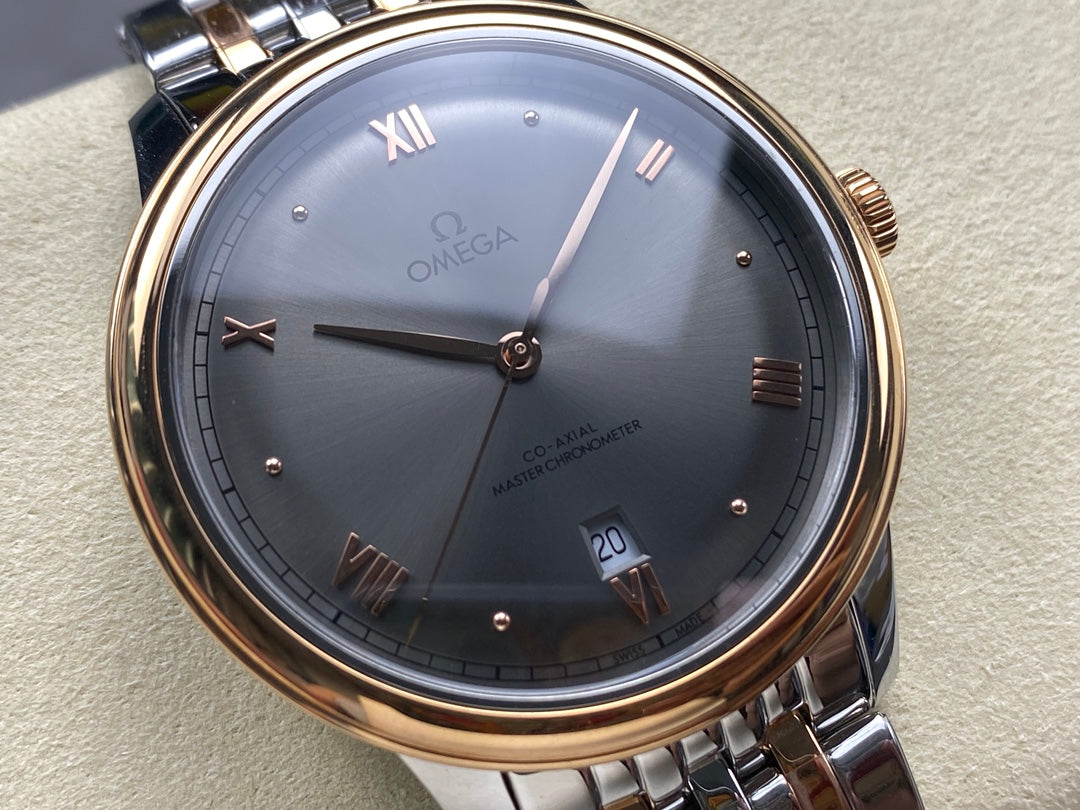 오메가 드빌 프레스티지 그레이 콤비 시계 40mm 신형