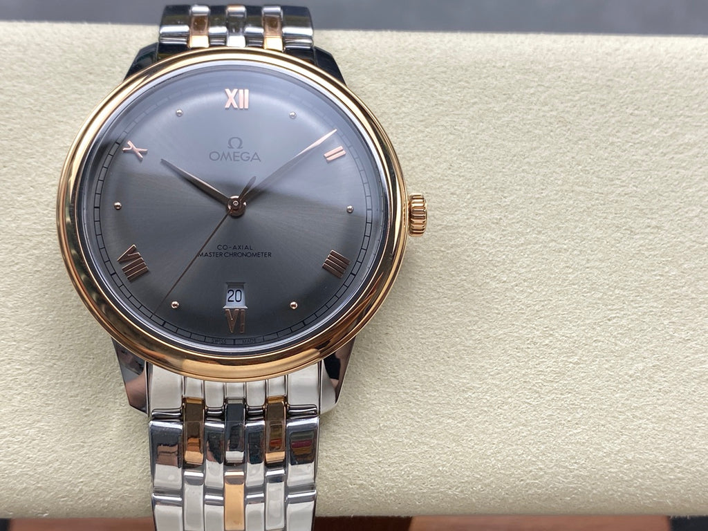 오메가 드빌 프레스티지 그레이 콤비 시계 40mm 신형