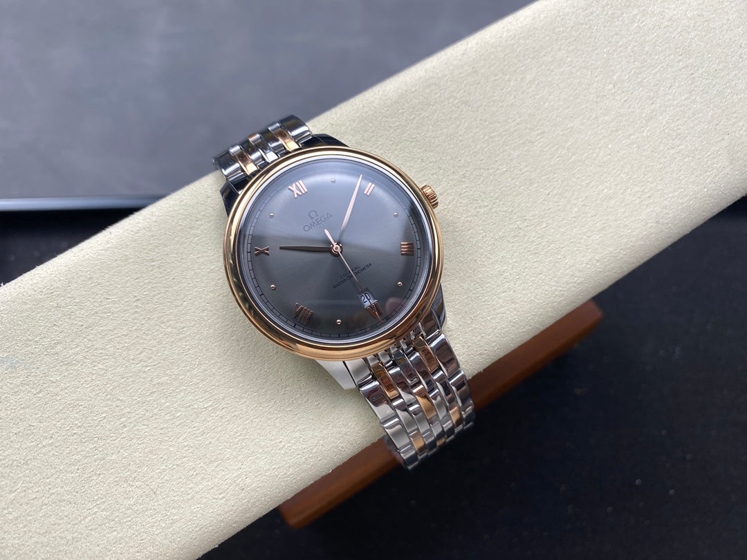 오메가 드빌 프레스티지 그레이 콤비 시계 40mm 신형