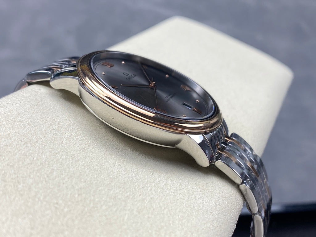 오메가 드빌 프레스티지 그레이 콤비 시계 40mm 신형