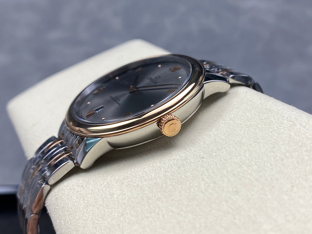 오메가 드빌 프레스티지 그레이 콤비 시계 40mm 신형