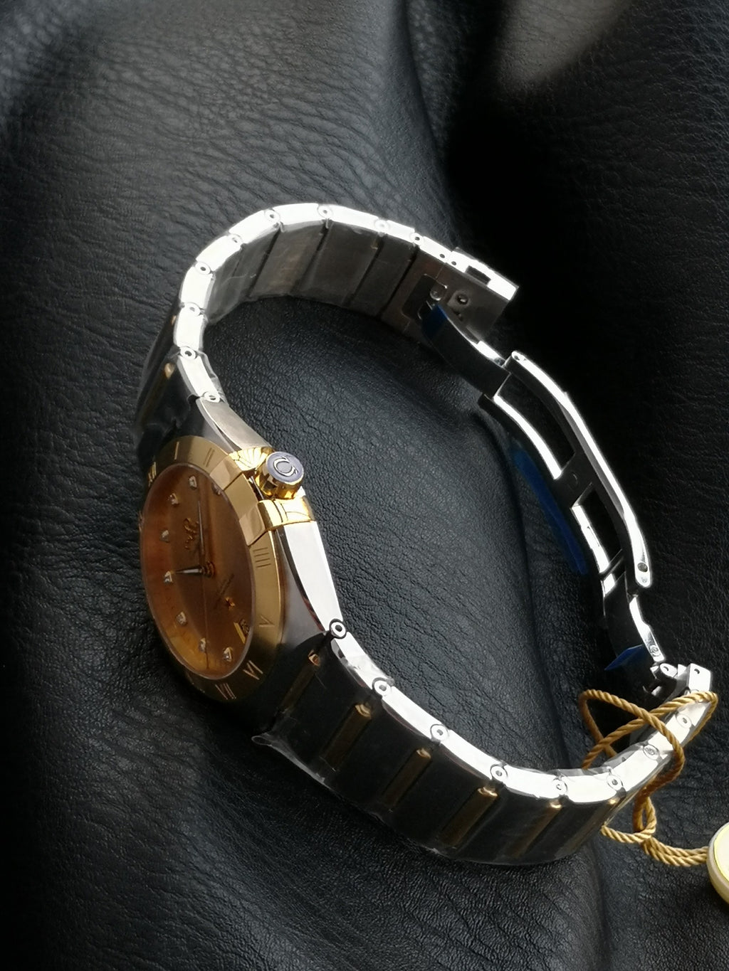 오메가 컨스텔레이션 샴페인 다이아 시계 39mm 컨스 콤비