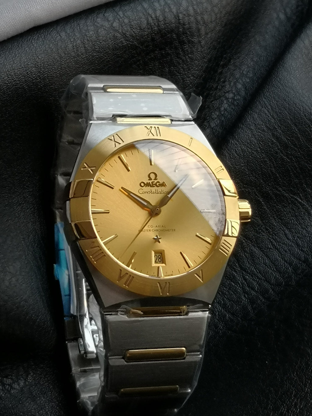 오메가 컨스텔레이션 샴페인 콤비 시계 39mm 컨스 콤비