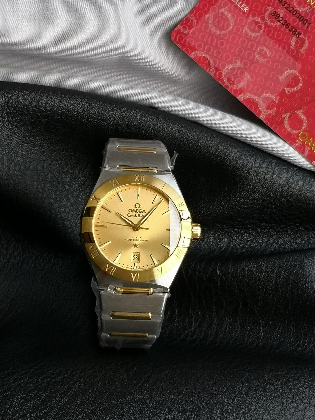 오메가 컨스텔레이션 샴페인 콤비 시계 39mm 컨스 콤비