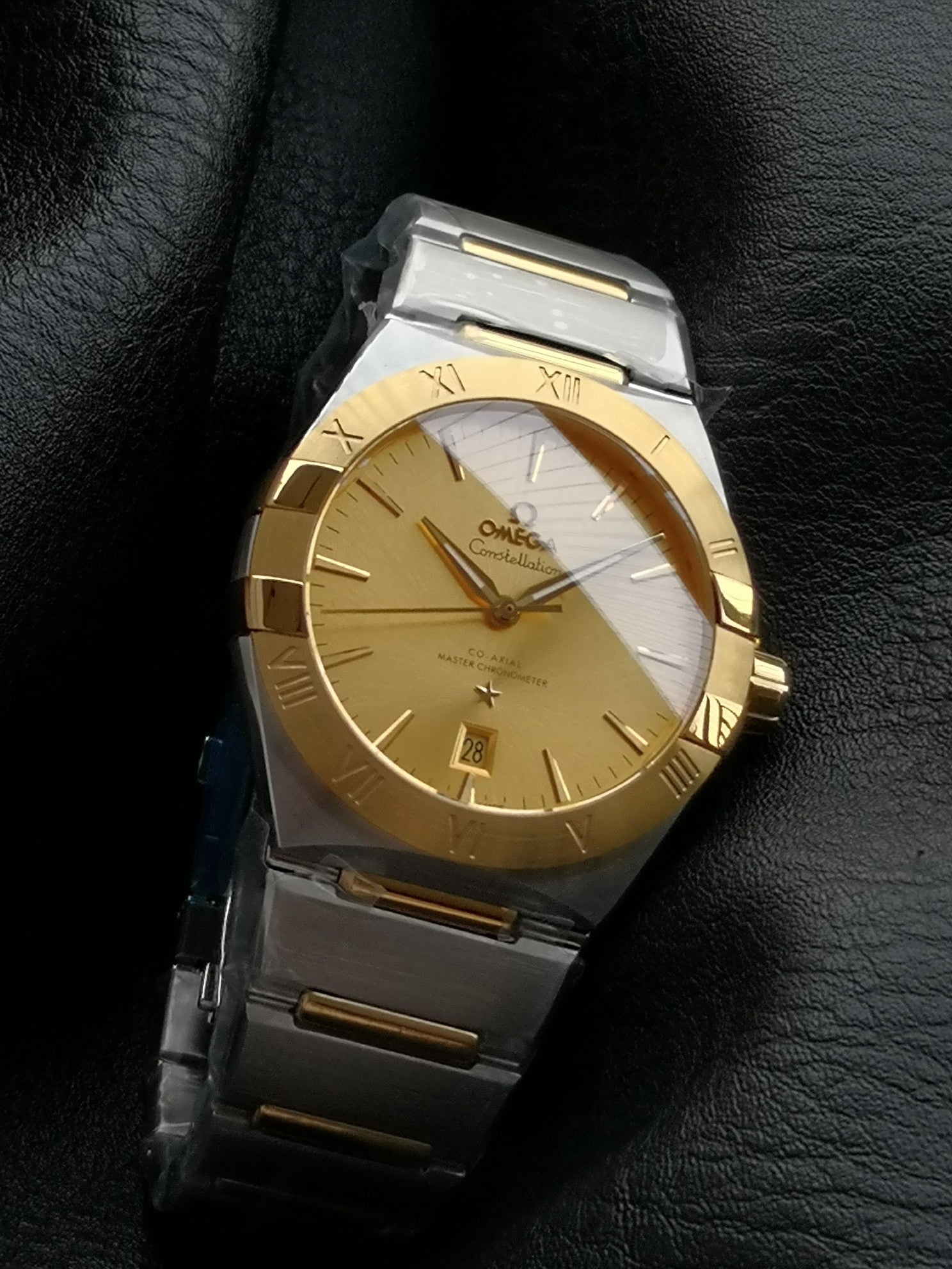 오메가 컨스텔레이션 샴페인 콤비 시계 39mm 컨스 콤비