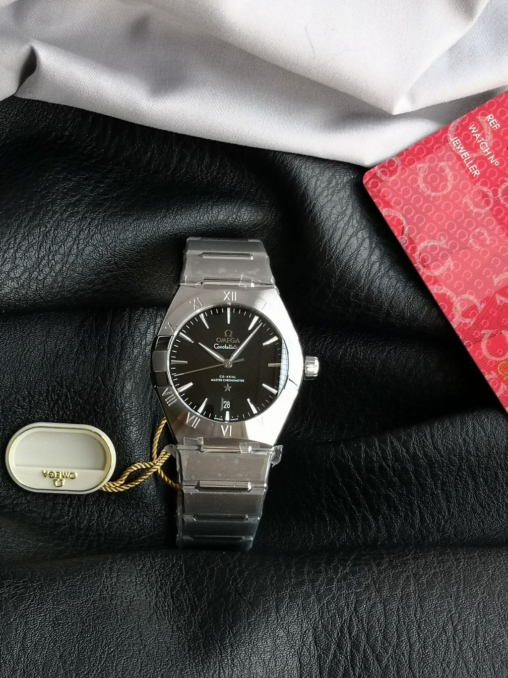 오메가 컨스텔레이션 블랙 스틸 시계 36mm 신형