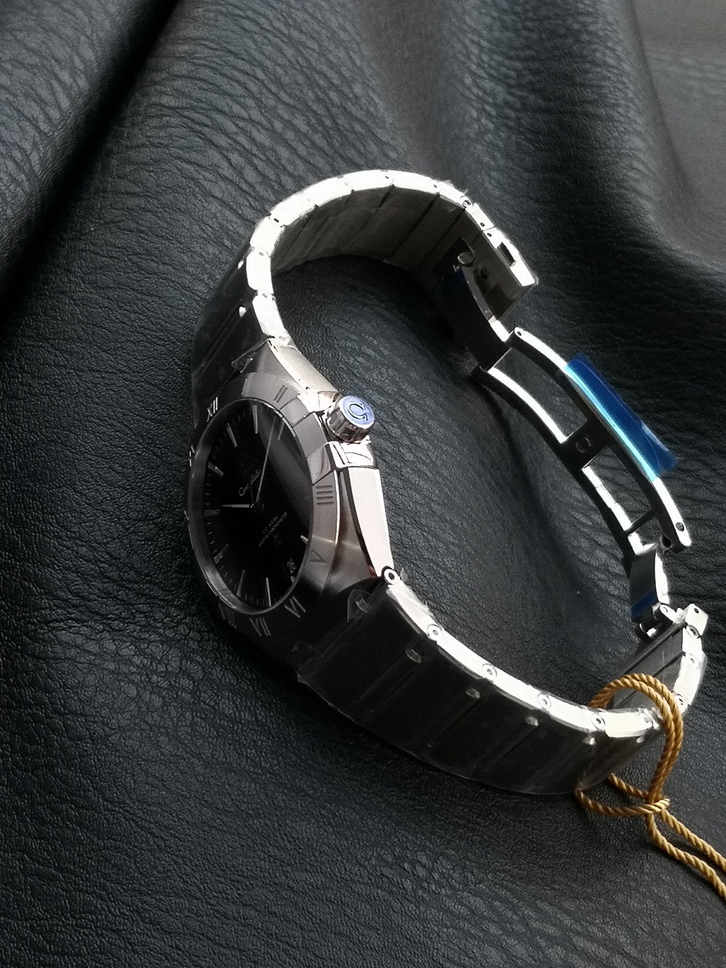 오메가 컨스텔레이션 블랙 스틸 시계 36mm 신형