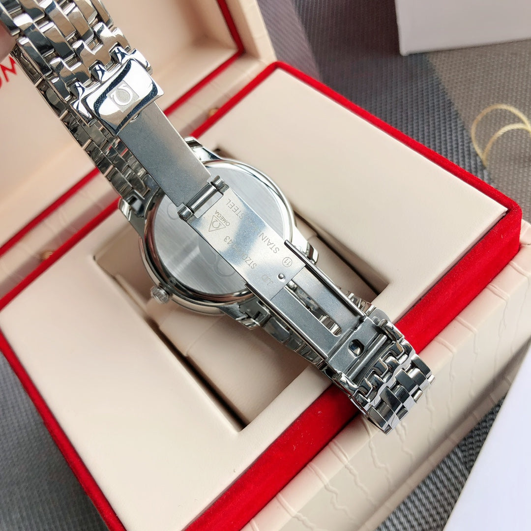 오메가 드 빌 프레스티지 오르비스 스틸 블루 39.5mm 청판