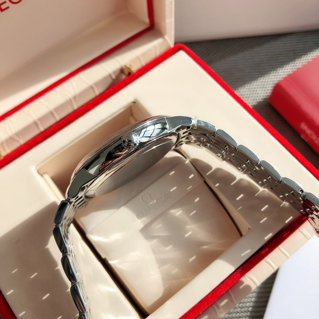 오메가 드 빌 프레스티지 오르비스 스틸 블루 39.5mm 청판